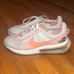 Nike Coral and White Athletic Shoes